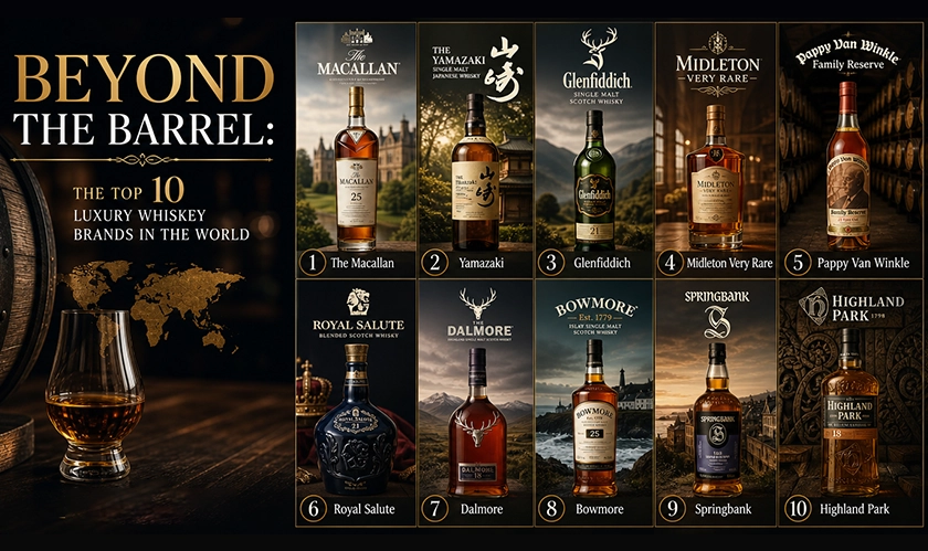 Top 10 Luxury Whiskey Brands in the World 